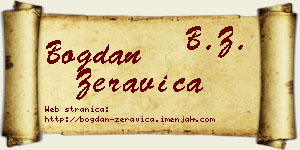 Bogdan Žeravica vizit kartica